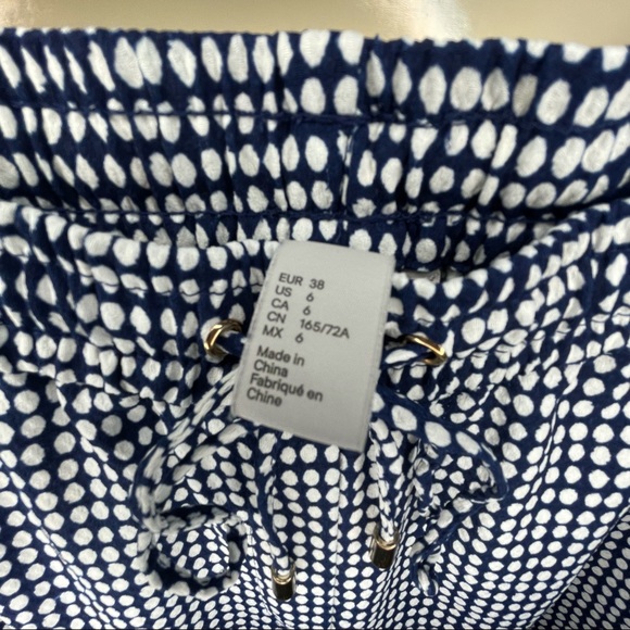 H&M Dressy Blue and White Joggers / Trousers / Pants Size 6 US - Picture 4 of 6